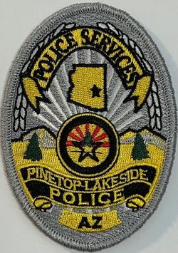 PINETOP-LAKESIDE POLICE SERVICES BADGE PATCH - SEW ON.